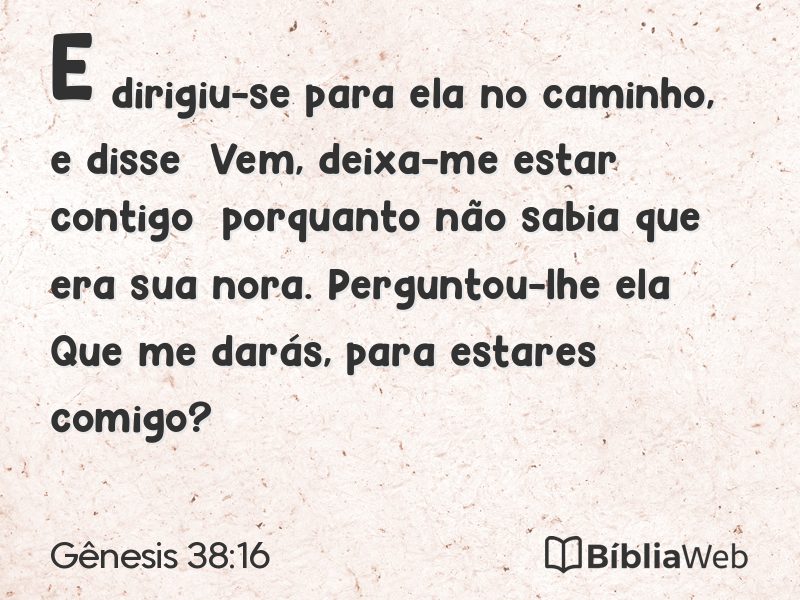 Gênesis 38:16 em imagem para compartilhar
