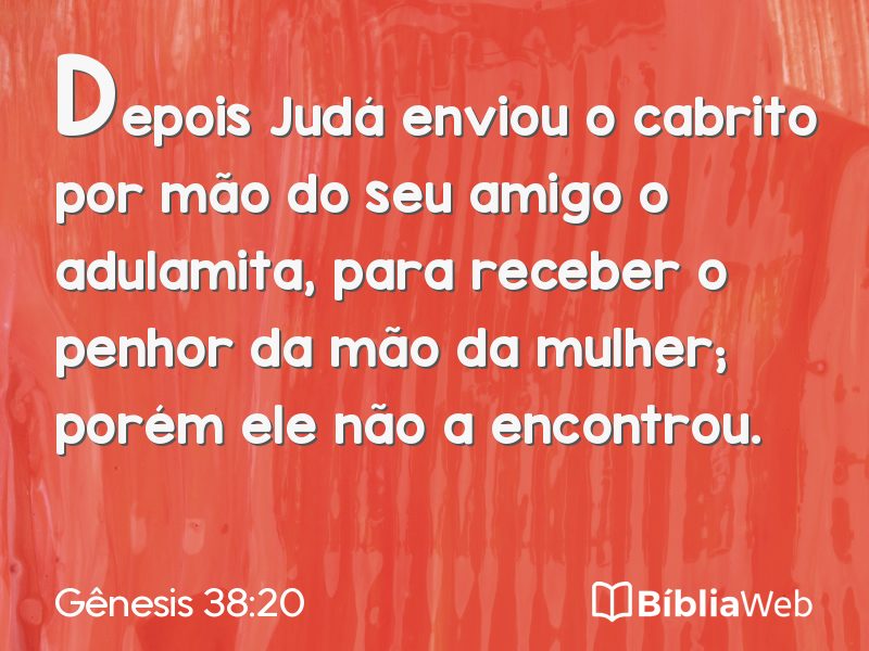 Gênesis 38:20 em imagem para compartilhar