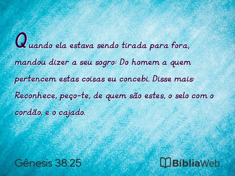 Gênesis 38:25 em imagem para compartilhar