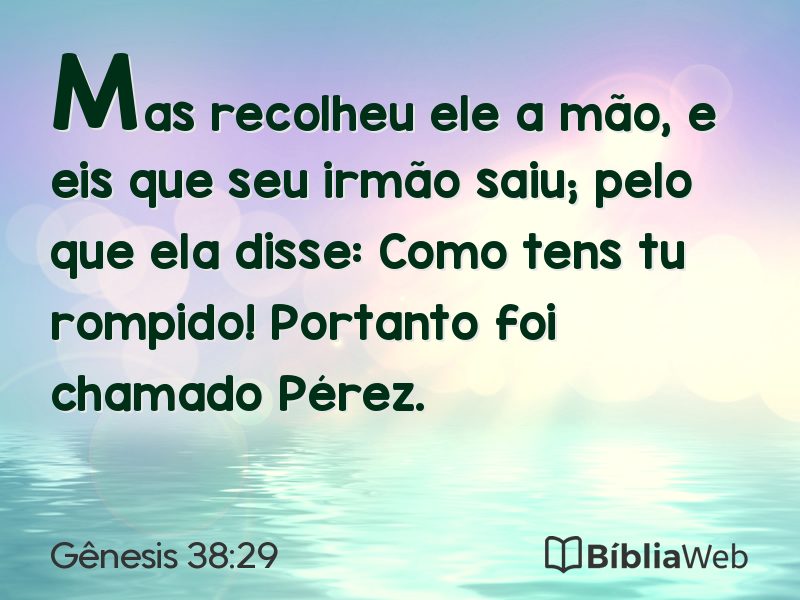 Gênesis 38:29 em imagem para compartilhar