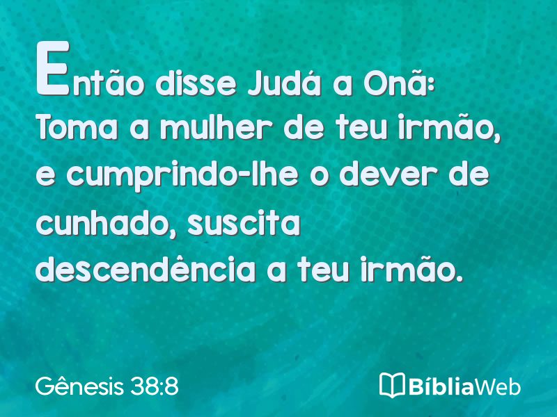 Gênesis 38:8 em imagem para compartilhar