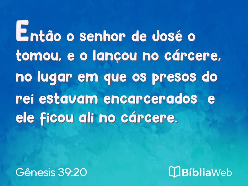 Gênesis 39:20 em imagem para compartilhar