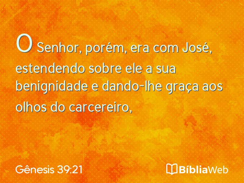 Gênesis 39:21 em imagem para compartilhar