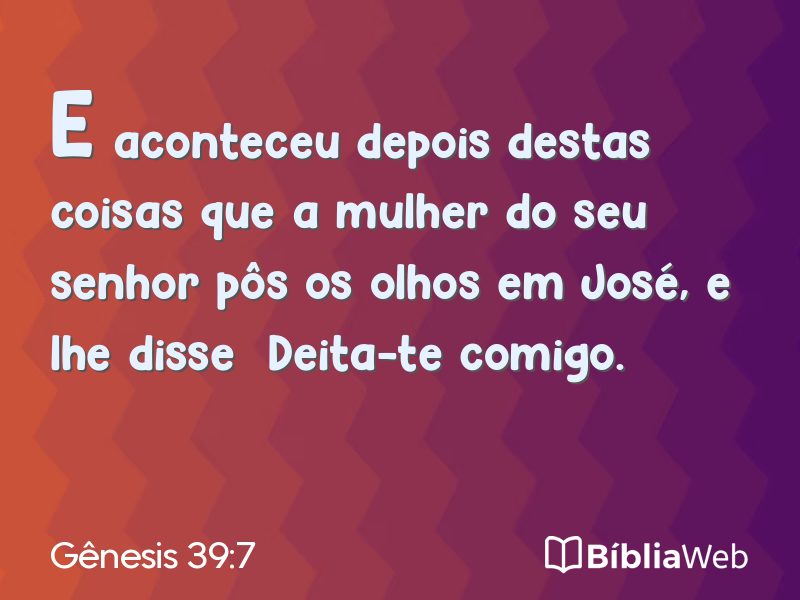 Gênesis 39:7 em imagem para compartilhar