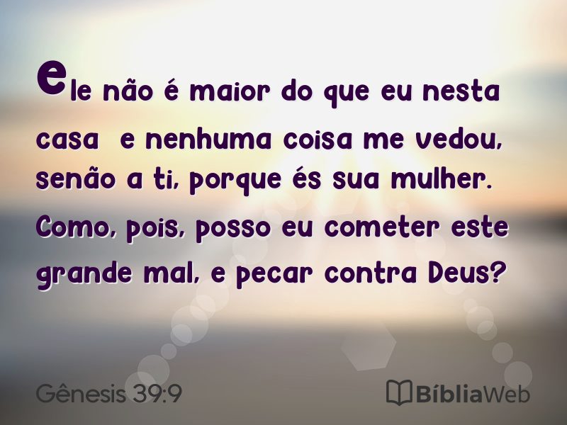Gênesis 39:9 em imagem para compartilhar
