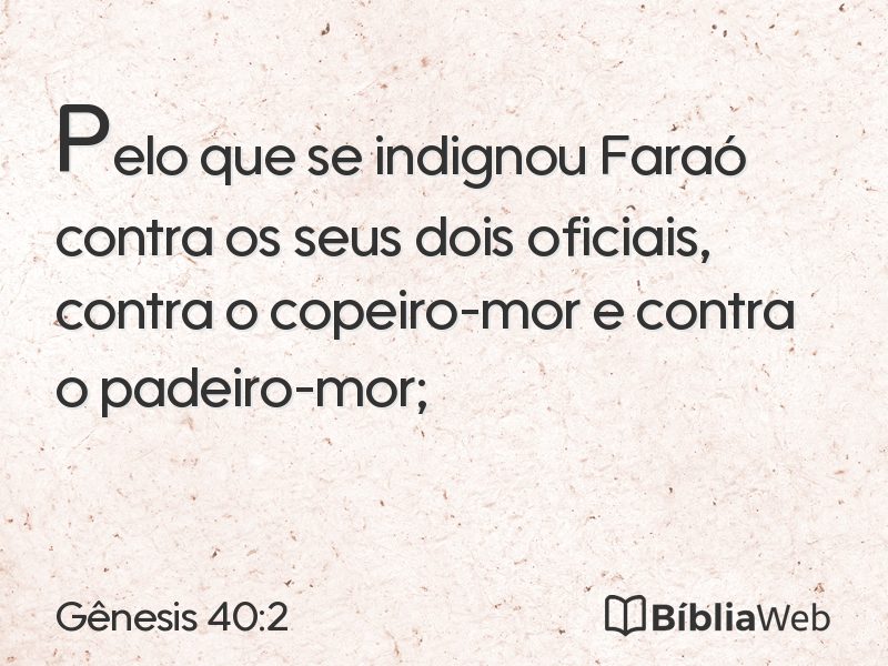 Gênesis 40:2 em imagem para compartilhar