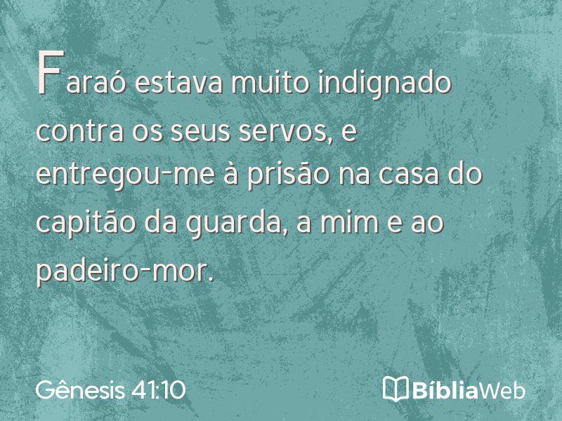 Gênesis 41:10 em imagem para compartilhar