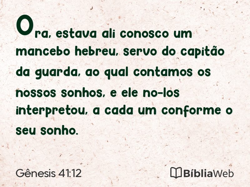 Gênesis 41:12 em imagem para compartilhar