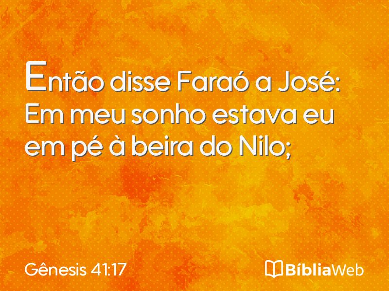 Gênesis 41:17 em imagem para compartilhar