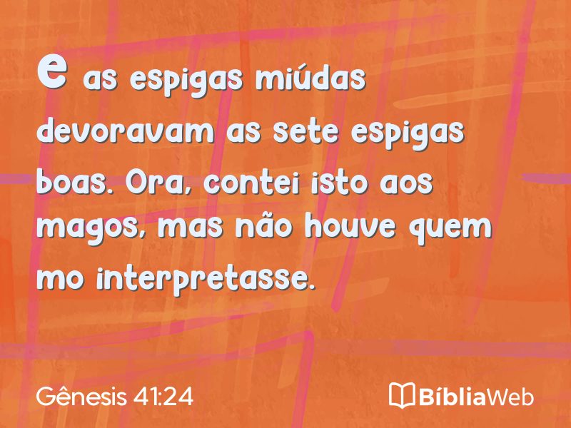 Gênesis 41:24 em imagem para compartilhar