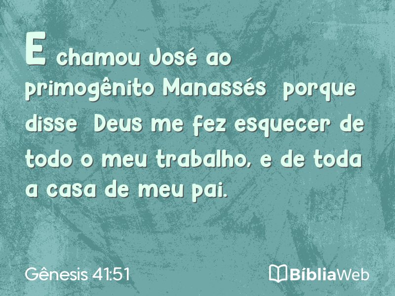 Gênesis 41:51 em imagem para compartilhar