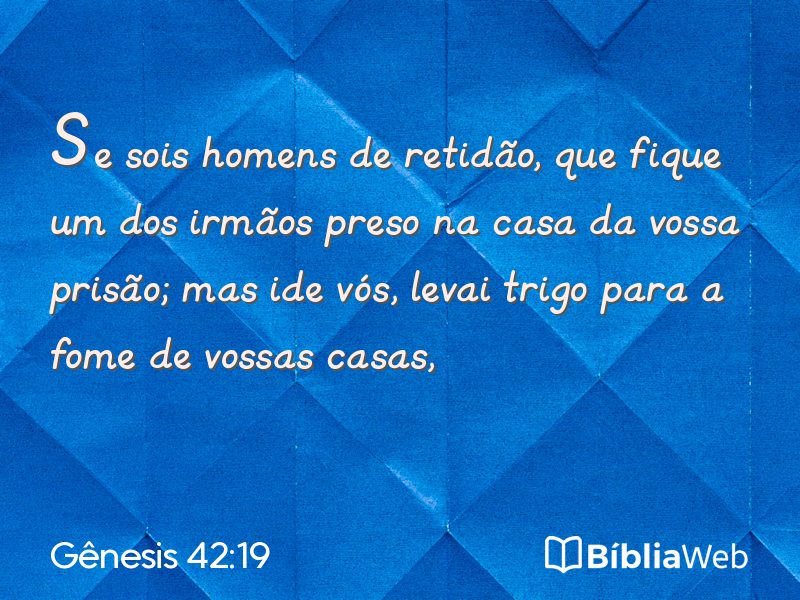 Gênesis 42:19 em imagem para compartilhar