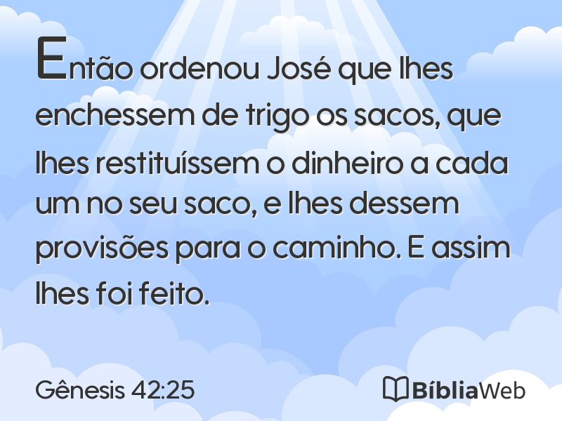 Gênesis 42:25 em imagem para compartilhar