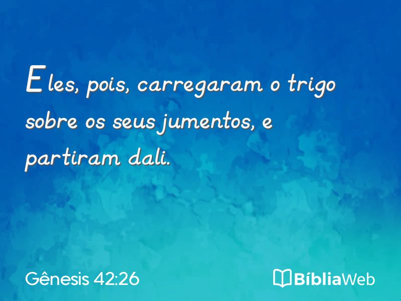 Gênesis 42:26 em imagem para compartilhar