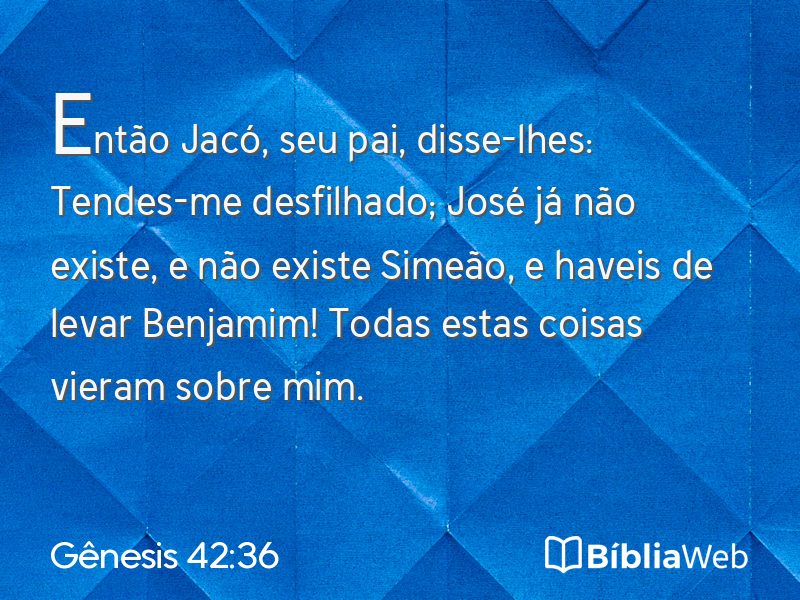 Gênesis 42:36 em imagem para compartilhar