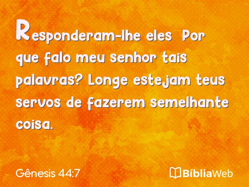 Gênesis 44:7 em imagem para compartilhar
