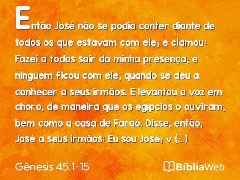 Gênesis 45:1-15 em imagem para compartilhar