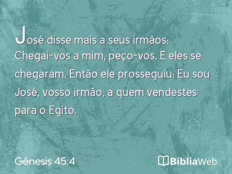 Gênesis 45:4 em imagem para compartilhar