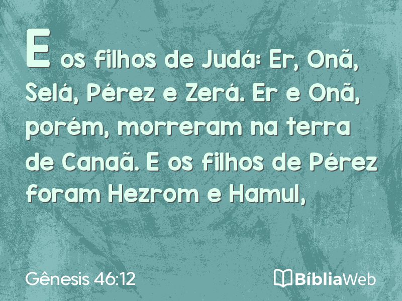 Gênesis 46:12 em imagem para compartilhar