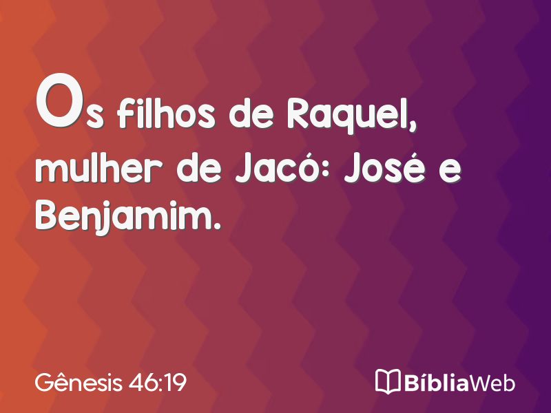 Gênesis 46:19 em imagem para compartilhar