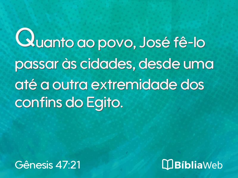 Gênesis 47:21 em imagem para compartilhar