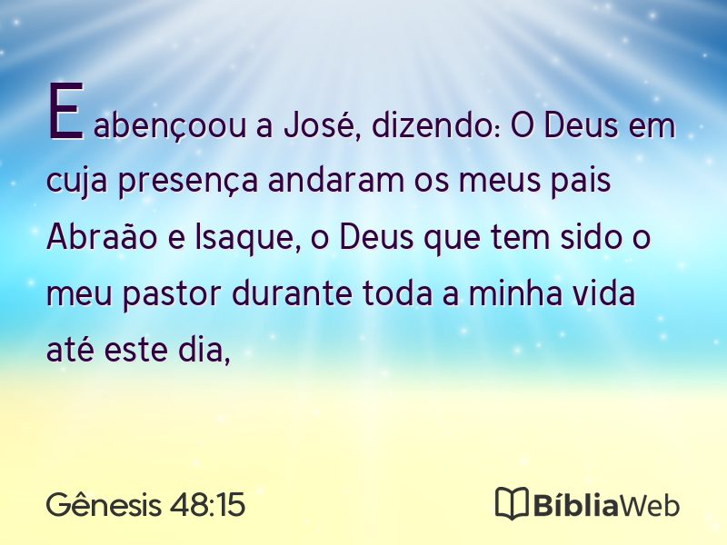 Gênesis 48:15 em imagem para compartilhar