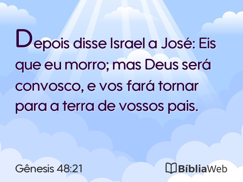 Gênesis 48:21 em imagem para compartilhar