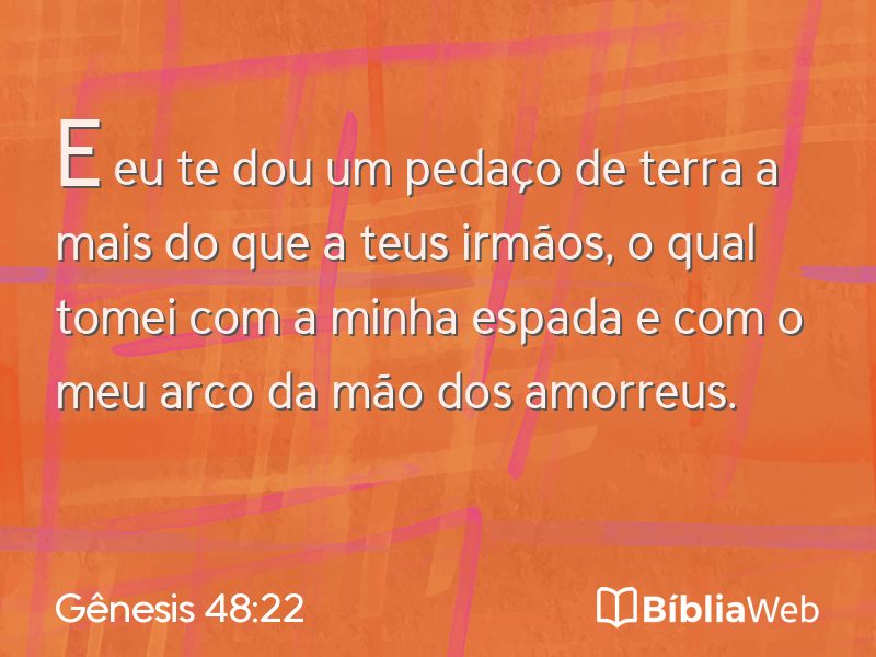 Gênesis 48:22 em imagem para compartilhar