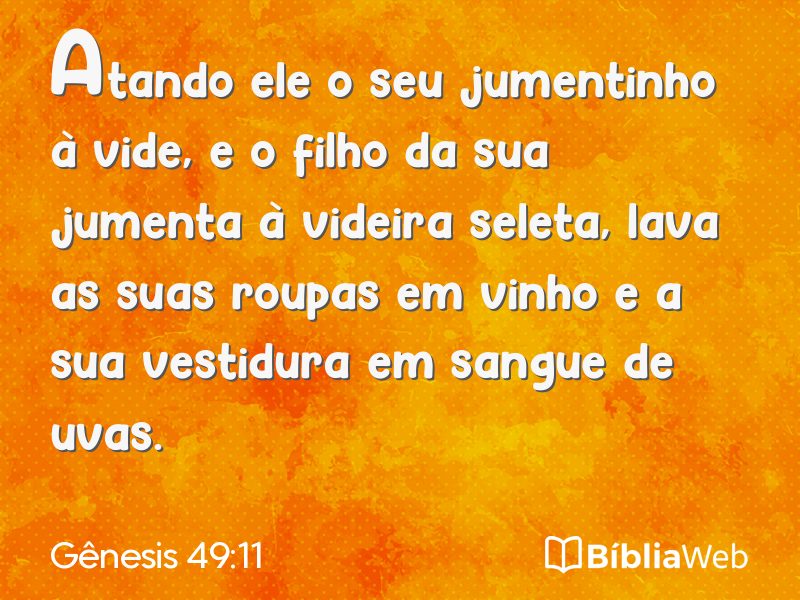 Gênesis 49:11 em imagem para compartilhar