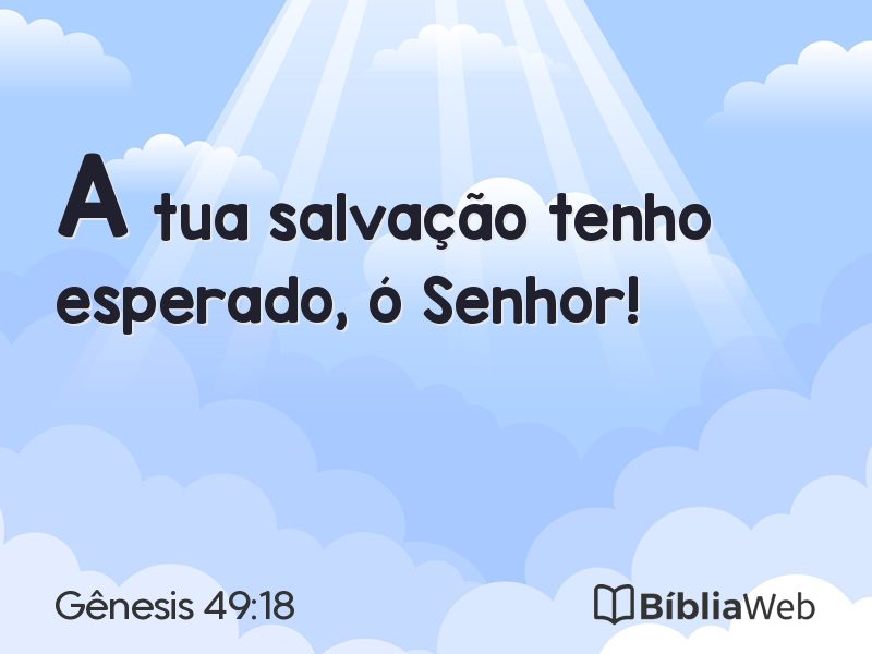 Gênesis 49:18 em imagem para compartilhar