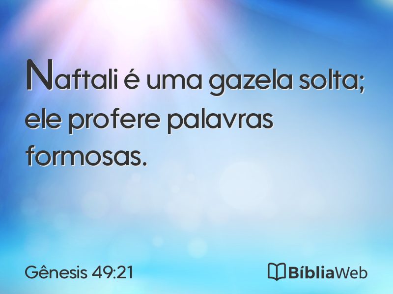 Gênesis 49:21 em imagem para compartilhar