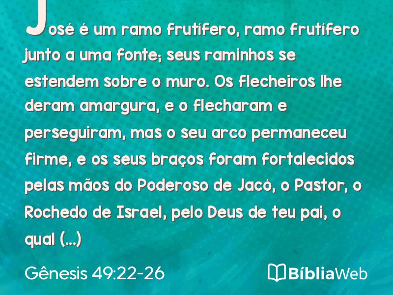 Gênesis 49:22-26 em imagem para compartilhar