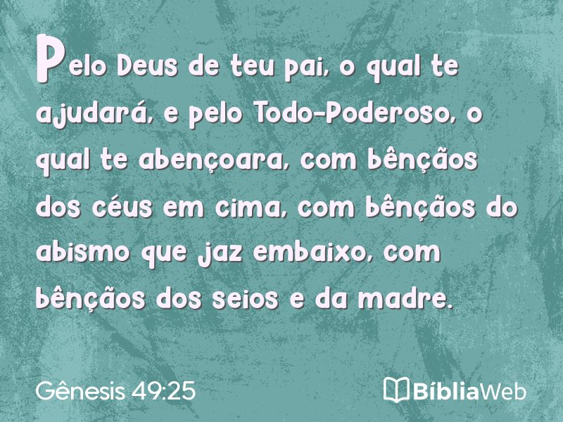 Gênesis 49:25 em imagem para compartilhar