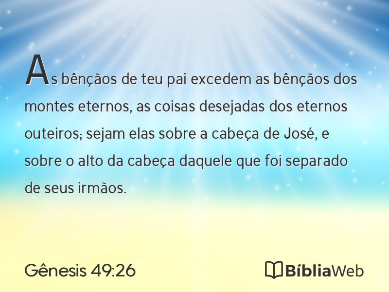 Gênesis 49:26 em imagem para compartilhar
