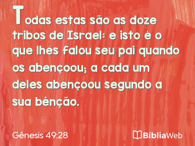 Gênesis 49:28 em imagem para compartilhar