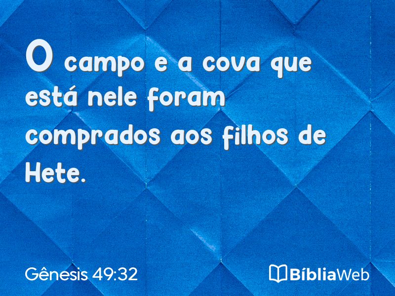 Gênesis 49:32 em imagem para compartilhar