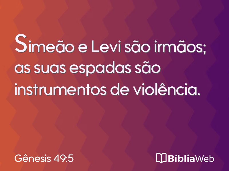 Gênesis 49:5 em imagem para compartilhar