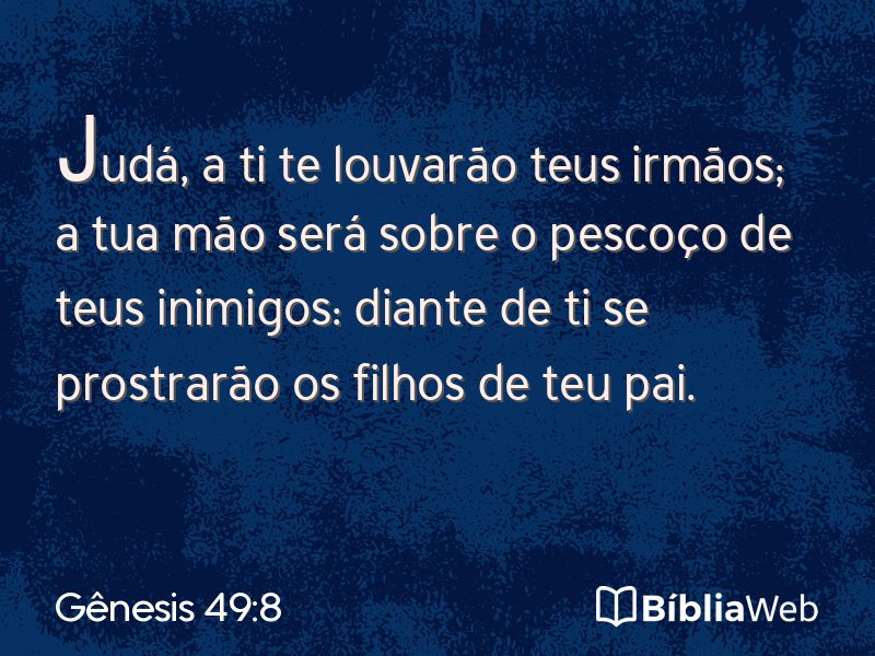 Gênesis 49:8 em imagem para compartilhar