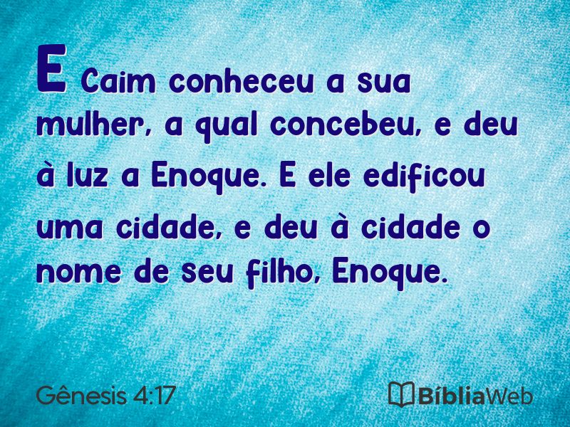 Gênesis 4:17 em imagem para compartilhar