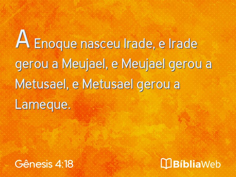 Gênesis 4:18 em imagem para compartilhar