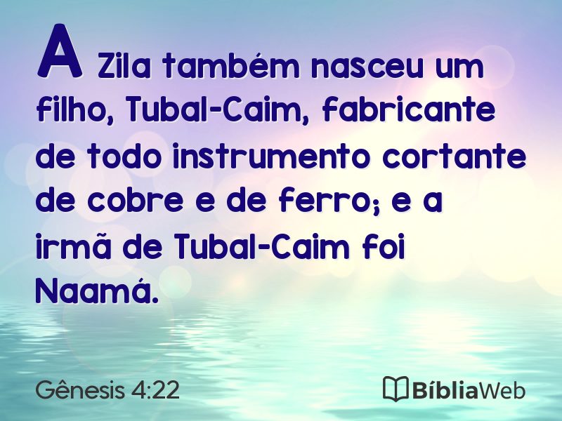 Gênesis 4:22 em imagem para compartilhar