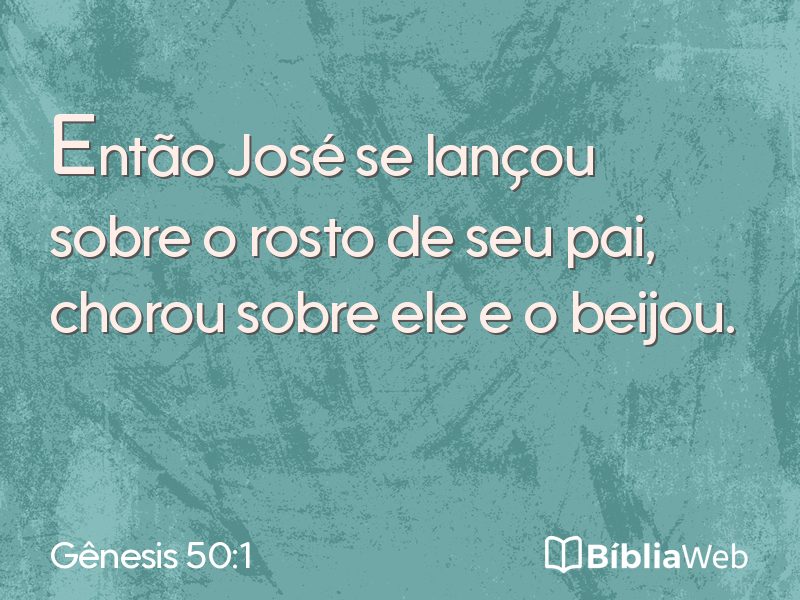 Gênesis 50:1 em imagem para compartilhar