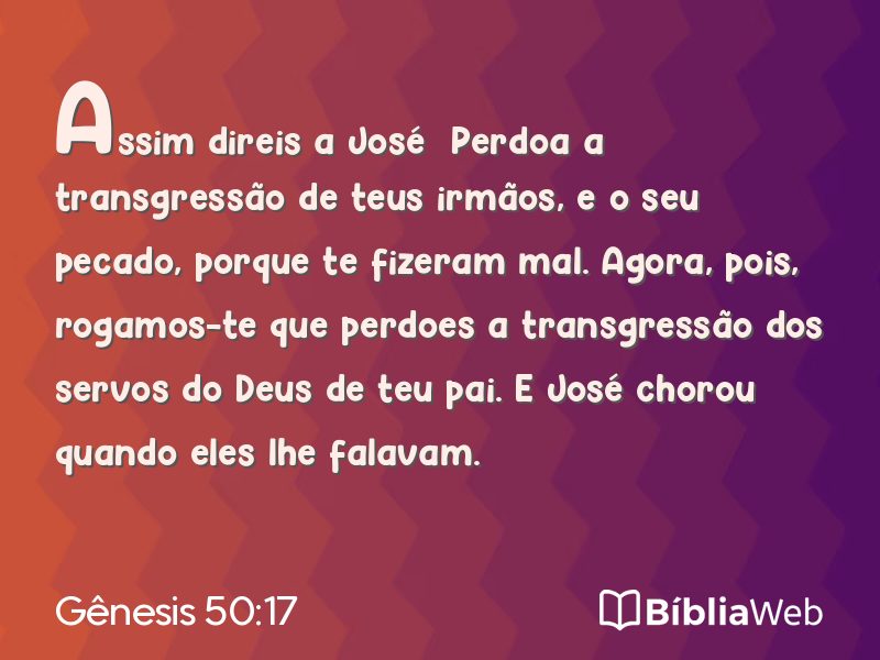 Gênesis 50:17 em imagem para compartilhar