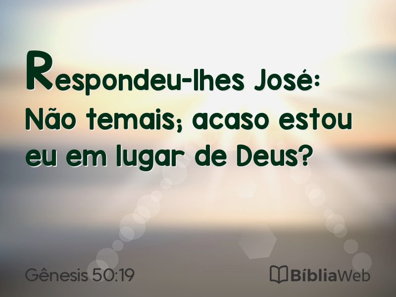 Gênesis 50:19 em imagem para compartilhar