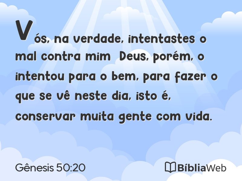 Gênesis 50:20 em imagem para compartilhar