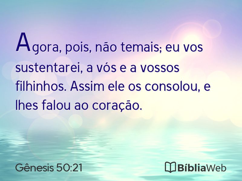 Gênesis 50:21 em imagem para compartilhar