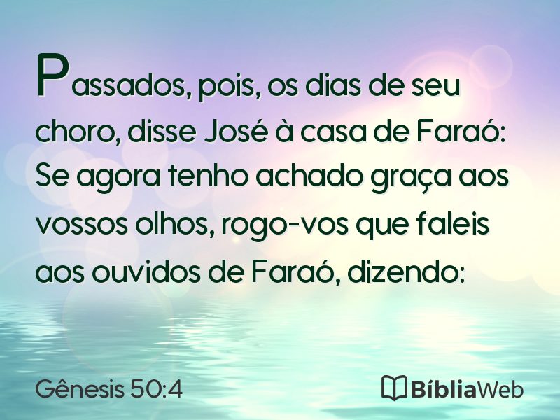 Gênesis 50:4 em imagem para compartilhar