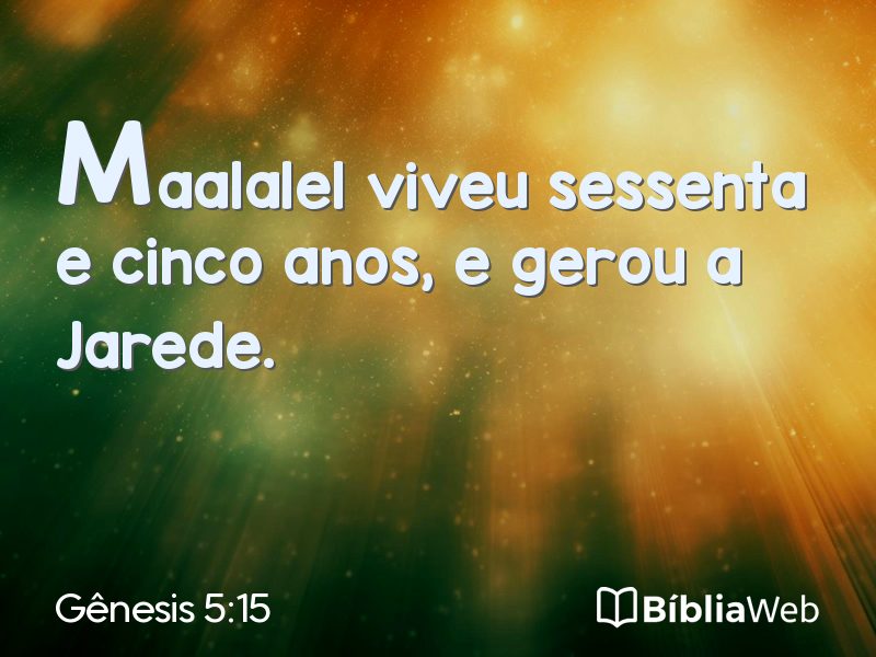 Gênesis 5:15 em imagem para compartilhar