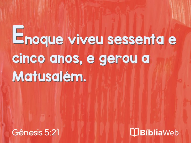 Gênesis 5:21 em imagem para compartilhar