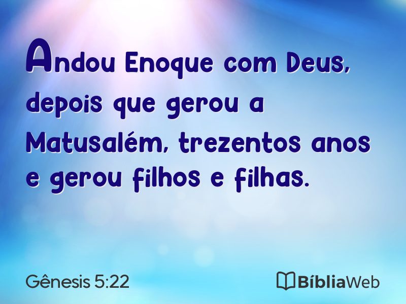 Gênesis 5:22 em imagem para compartilhar